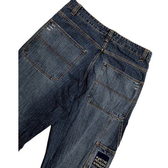 Marithe Francois Girbaud Vintage Jean's Mens 38X32 Blue Baggy Straight Skate Y2K - Picture 3 of 11